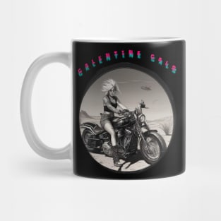 Galentines gal on a motorcycle Mug